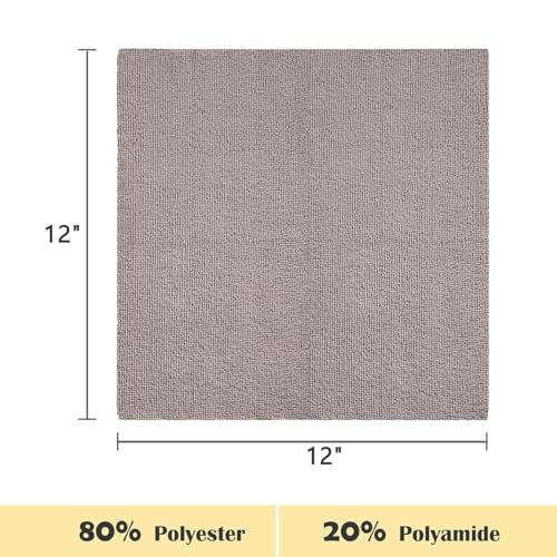 Image of Microfiber Cleaning Cloth Roll 50 Pack - Reusable Paper Towels Washable Roll Tear Away for Kitchen Car 12x12 (Grey)
