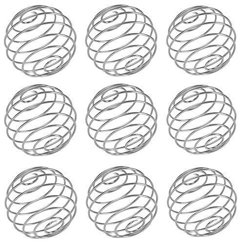 Qtopun Shaker à whisky mélangeur, lot de 9 mélangeurs à protéines de milkshake en acier inoxydable à boule en fil de fer mélangeur de vin, jus de fruits, pour boire tasse shaker bouteille