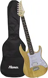 Kit Guitarra Elétrica TEG 310 Natural com Capa Thomaz