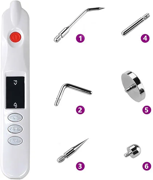 Rechargeable Micro Plexr Energy Arc Acne Treatment Gun Kit for Enhanced Absorption, Elasticity, Eyelids Lifting, Skin Tightening, Face Toning, Wrinkle Puffiness Reduction, Pore Care