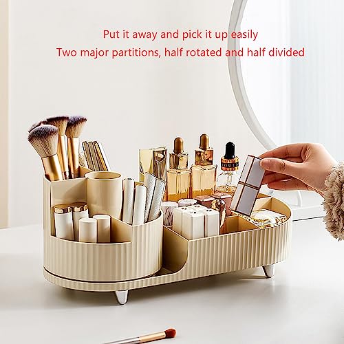 Boîte de rangement maquillage compacte et multifonction à compartiments ouverts