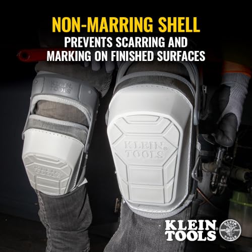Image of KLEIN TOOLS 60897 Knee Pads for Men and Women, Non-Marring, Heavy Duty Stabilizer Work Knee Pads, Adjustable Straps for Construction and Flooring