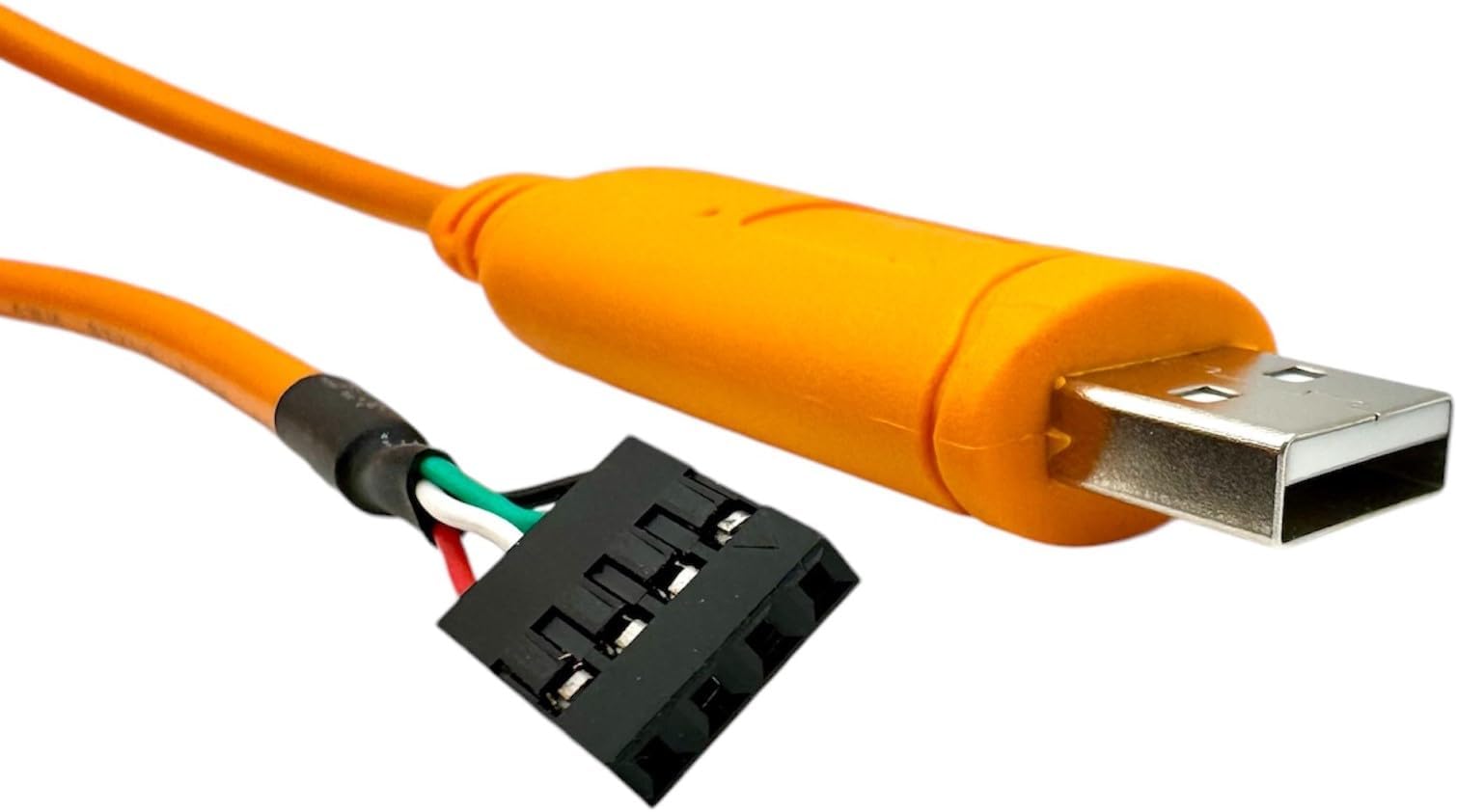 FTDI 4 PIN Serial Console Cable for Aruba | FTDI 3.3V TTL | USB Type A to 4 Pin Serial | 6 ft (1.8M) | HPE JW071A | AP-CBL-SER | for Aruba Wireless Access Point