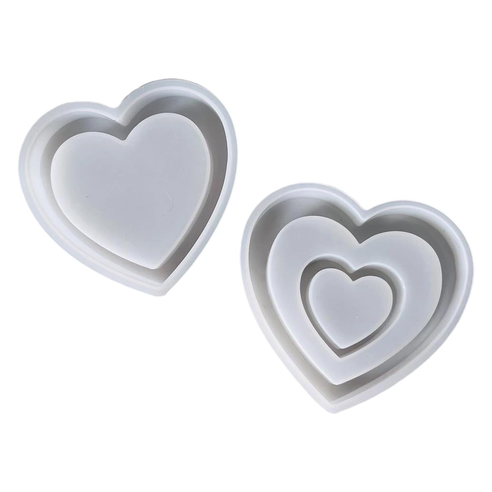Woedpez Romance Heart Shaped Silicone for Wedding Valentines Making and Craft Supplies Heart Shaped Silicone