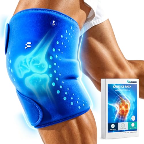 Knee Ice Pack Wrap, Long-Lasting Cold Compression for Knee Pain Relief