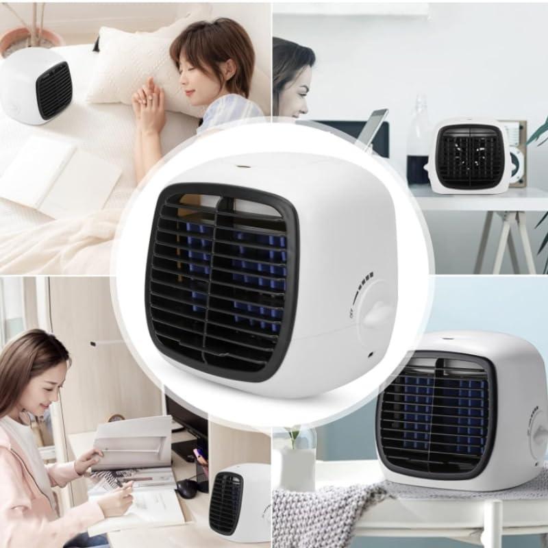Raffreddatore d'aria portatile e umidificatore, raffreddamento ad alta efficienza energetica con funzione nebulizzatore per uso personale in casa o in ufficio