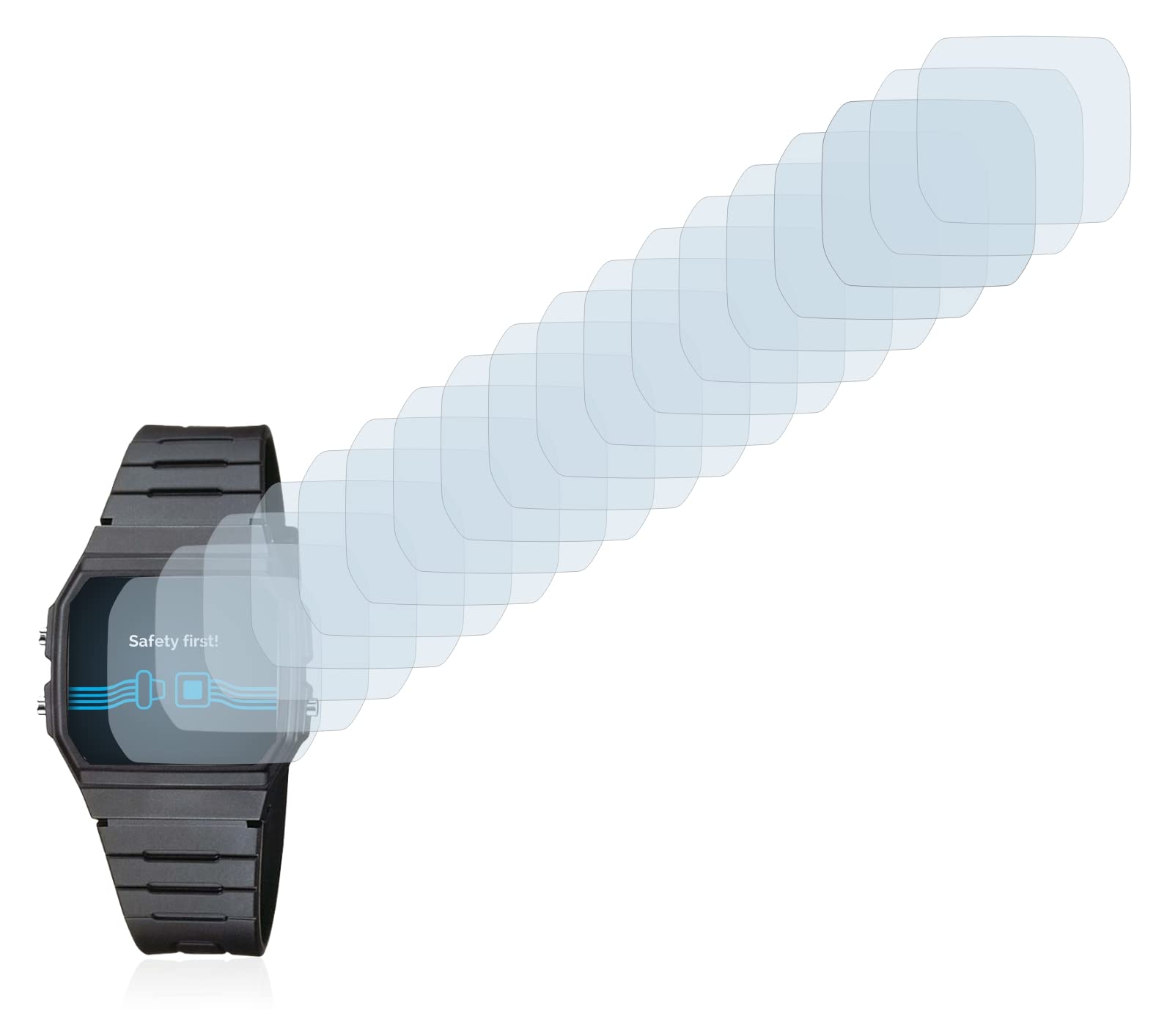 Pellicole protettive in vetro temperato per Casio Unisex F-91W