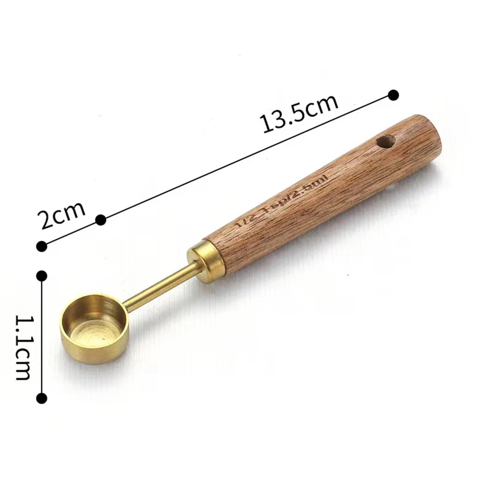 8 unid/set mango de madera tazas cucharas for medir
