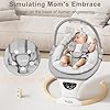 TimChic Baby Swings for Infants, Portable Infant Swing with 5-Speeds, 3-Adjustable Height, 3 Timer & 12 Lullabies, Mutil-Function Electric Swing for Baby, Indoor & Outdoor Use (Gray) #4