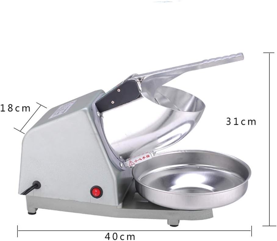 250W Electric Ice Shaver Snow Cone Maker Shaving Crusher Machine 132 lbs/hr