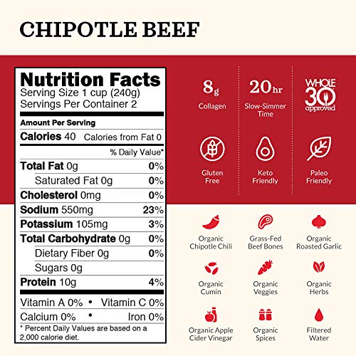 Kettle & Fire Chipotle Beef Bone Broth, 16.9 OZ