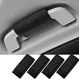 DURASIKO Car Grab Handle Cover,Soft Car Handle Protector,Car Grip Gloves,Premium Faux Deer Velvet Material,Interior Accessories for Most Cars,4Pcs
