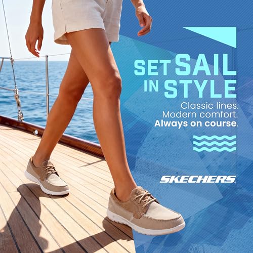 Image of Skechers Women's On-the-go Walk Lite - Coral Boat Shoe