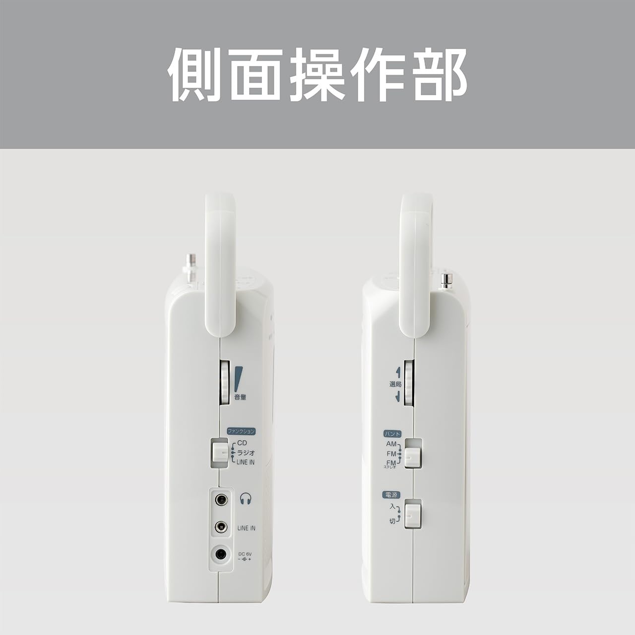 Amazon.co.jp: コイズミ CDラジオ AM/FM ワイドFM対応 アラーム機能