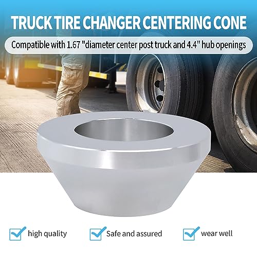 Image of Manual Tire Changer Centering Cone for 1.67 inch Diameter Center Post Car Truck Billet Aluminum Upgrade Wheel Balancer Hold Down Cone