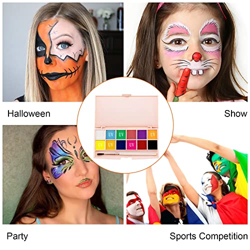 Pittura per il Viso,Pittura Viso Halloween,Colori