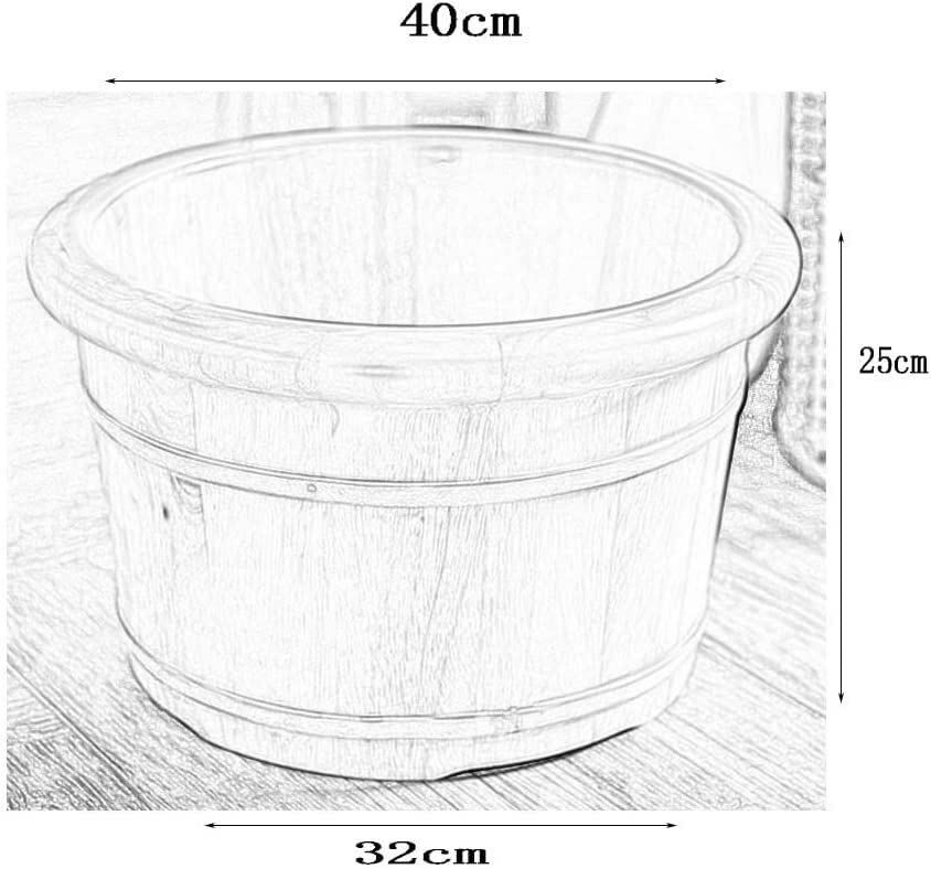 Tina de madera para pies para spa y baño miniatura 4