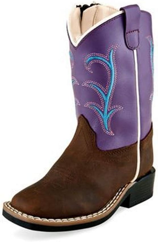 Old West Girls' Western Boot Square Toe - Bsc1905