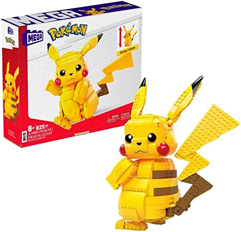 Mega Pokémon Pikachu Zestaw do Budowania, Wielokolorowy, 825 Elementów