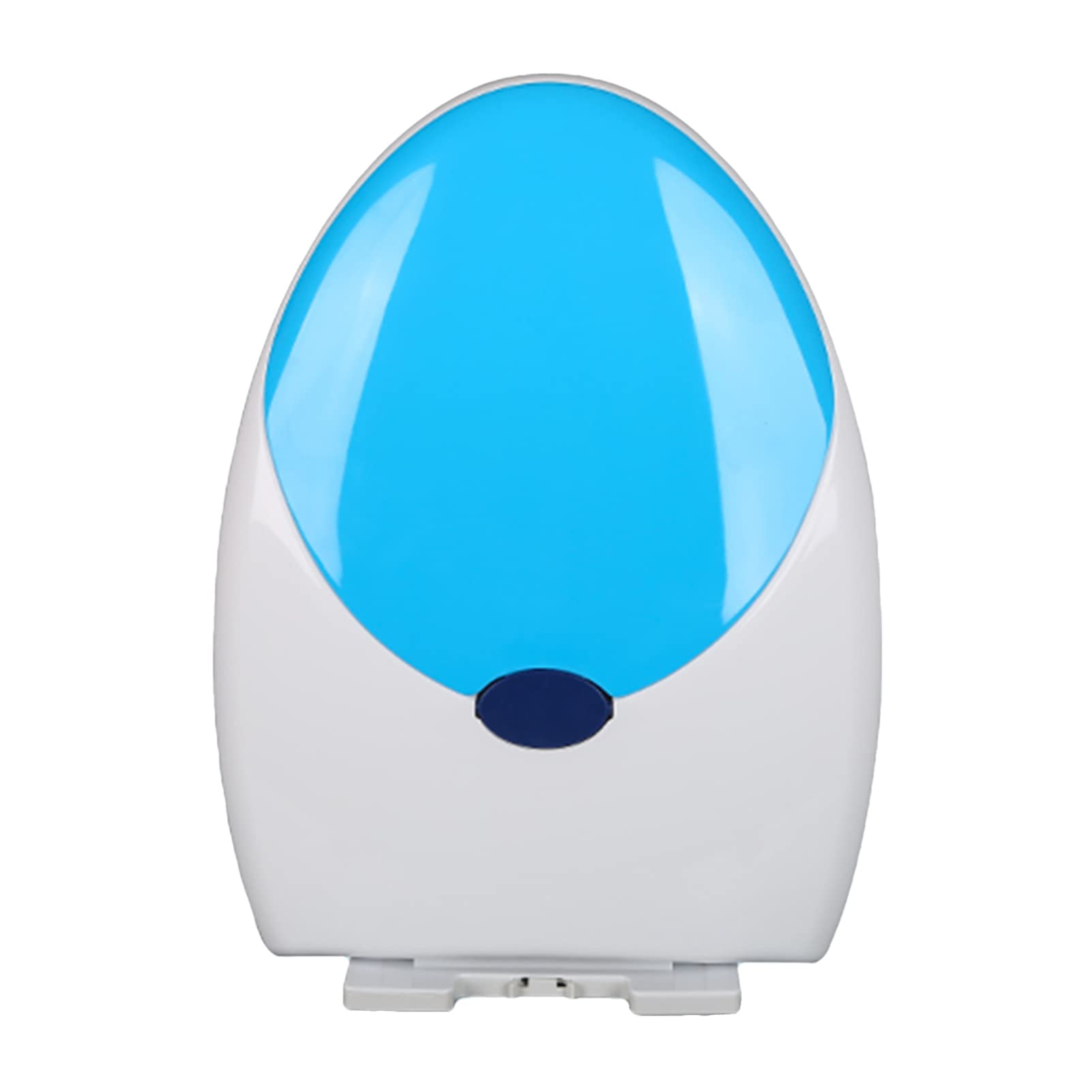 VHcgCGJ toilet seat, Elongated Toilet Seat Quiet, Never Loosen Plastic Lid with Build in Potty Training(Blue,OShape)