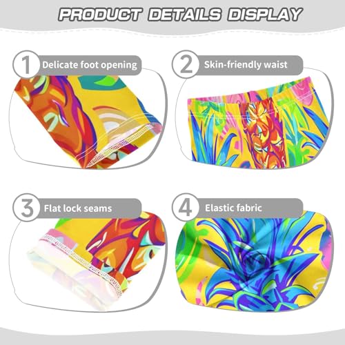 Bolaz Toddler Girls Leggings Printed Yoga Pants Leggings Fruit Pineapple for Kids3