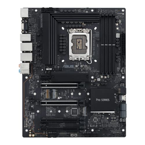 Image of Pro WS W680-ACE Intel W680 LGA 1700 ATX Workstation Motherboard,2xPCIe 5.0x16 Slot,DDR5,ECC Memory,2x2.5 Gb LAN,3X M.2 Slots,USB 3.2 Gen 2x2 Front Panel,SlimSAS,BMC Header,Thunderbolt 4Header,ACCE.