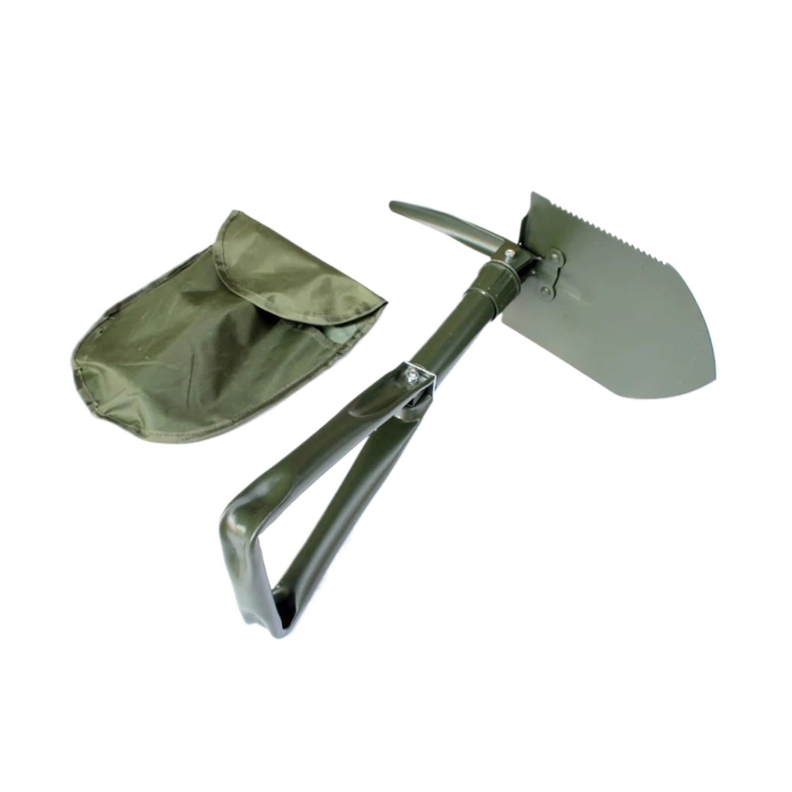 SSIMOO Klappspaten Mini Militärschaufel Outdoor Survival Metall Tragbare Werkzeuge for Kinder Graben Garten Pflanzen Sand Ausbaggern (Color : Army Green)