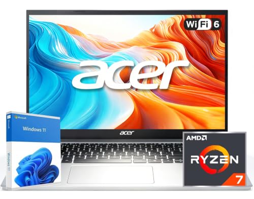 Image of Acer Aspire Go 15.6 inch Business Laptop, AMD Ryzen 7 7730U 8-Core 16-Thread, 16GB RAM, 1TB SSD, FHD Display, Wi-Fi 6, Windows 11, Built for Powerful Multitasking