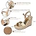 mikarka Women's Espadrille Wedge Sandals: Ankle Strap Platform Open Toe Wedges - Stylish High Heel Dressy Summer Wedges for Women, Inspired by Espadrilles
