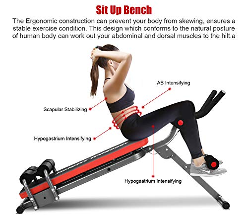 image for IDEER LIFE Core&Abdominal Trainers Abdominal Workout Machine,Whole Bod