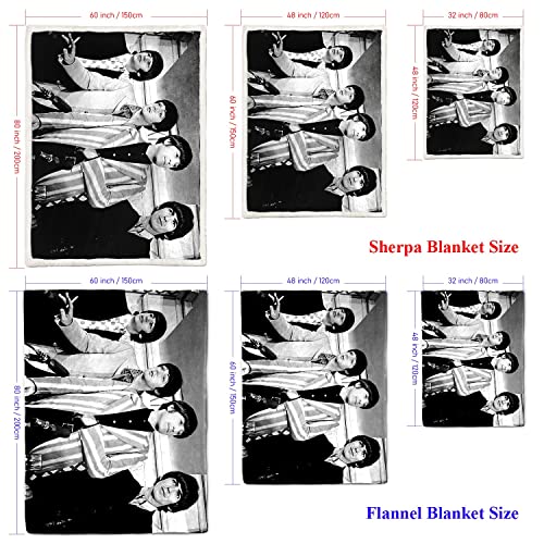 Couverture Sieste Groupe Rock Britannique Impression Sherpa Fleece Quilt Throw Blanket The Beatles Room Decor Fuzzy Blanket Ringo Starr Fuzzy Blanket for Sofa Bed Couch All Seasons 80x120cm - Les Beatles, Paul McCartney, John Lennon, RIngo Starr, George Harrison Couverture Sieste Groupe Rock Britannique Impression Sherpa Fleece Quilt Throw Blanket The Beatles Room Decor Fuzzy Blanket Ringo Starr Fuzzy Blanket for Sofa Bed Couch All Seasons 80x120cm – Image 7