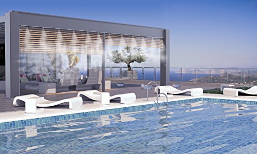 O’FRESH Sprühnebel terrasse - Set mit 15m - Schlauch und 12 Nebeldüsen | Verdunstungskühlung-Bewässerungsystem | Wasser-Zerstäuber und Bewässerungs - Sprühnebel-Kühlung für Terrasse, Garten - Beige