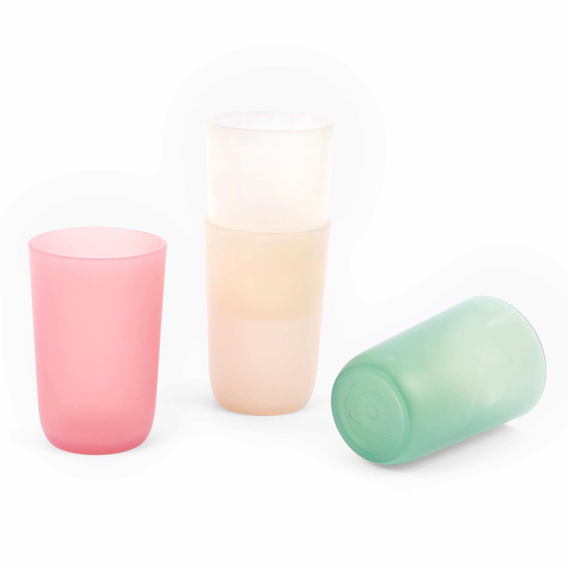 NumNum Silicone Training Cup for Babies 18+ Months – 5.2oz Non-Slip, Easy-Grip Baby Cup for Self-Feeding – Open Cup for Toddlers, 100% Food-Grade,