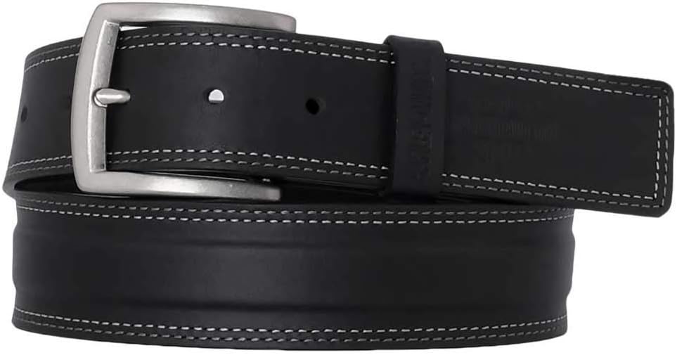 Harley-Davidson Men's One Lane Genuine Leather Belt - Antique Nickel Finish