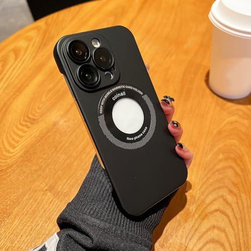 Coque iPhone 12 Pro Max charge sans fil boîtier rigide mat antichoc pour l'objectif photo