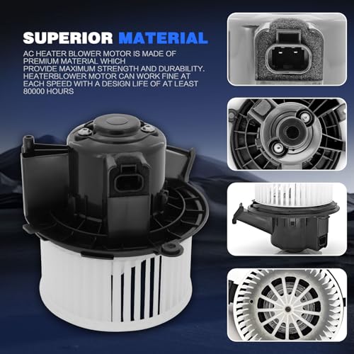 Image of 700236 HVAC Blower Motor Assembly Replacement for Chevy 2007-10 Silverado 1500 /2500 /3500(HD),09-13 Traverse,for GMC 07-11 Sierra 1500,2007-13 Acadia,for Buick 2008-12 Enclave,for Saturn Outlook