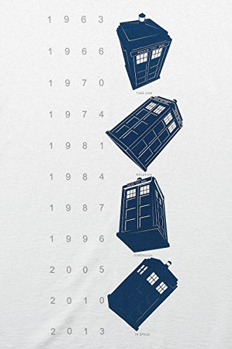 Doctor Who Twisting Tardis Maglia donna bianco XL