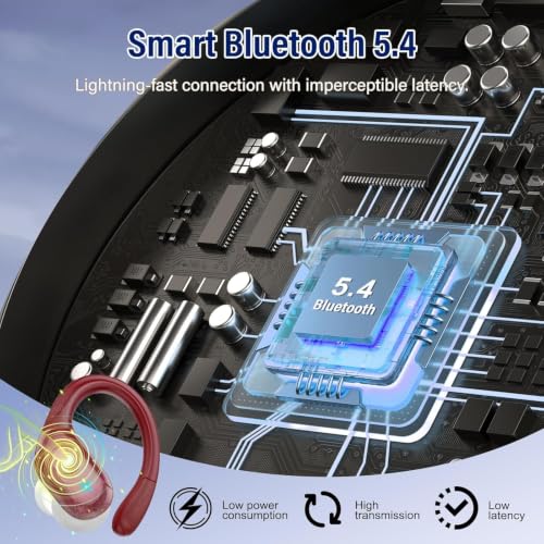 Image of Ltinist Bluetooth 5.4 Headphones, 75H Sports Wireless Earbuds Bass Stereo