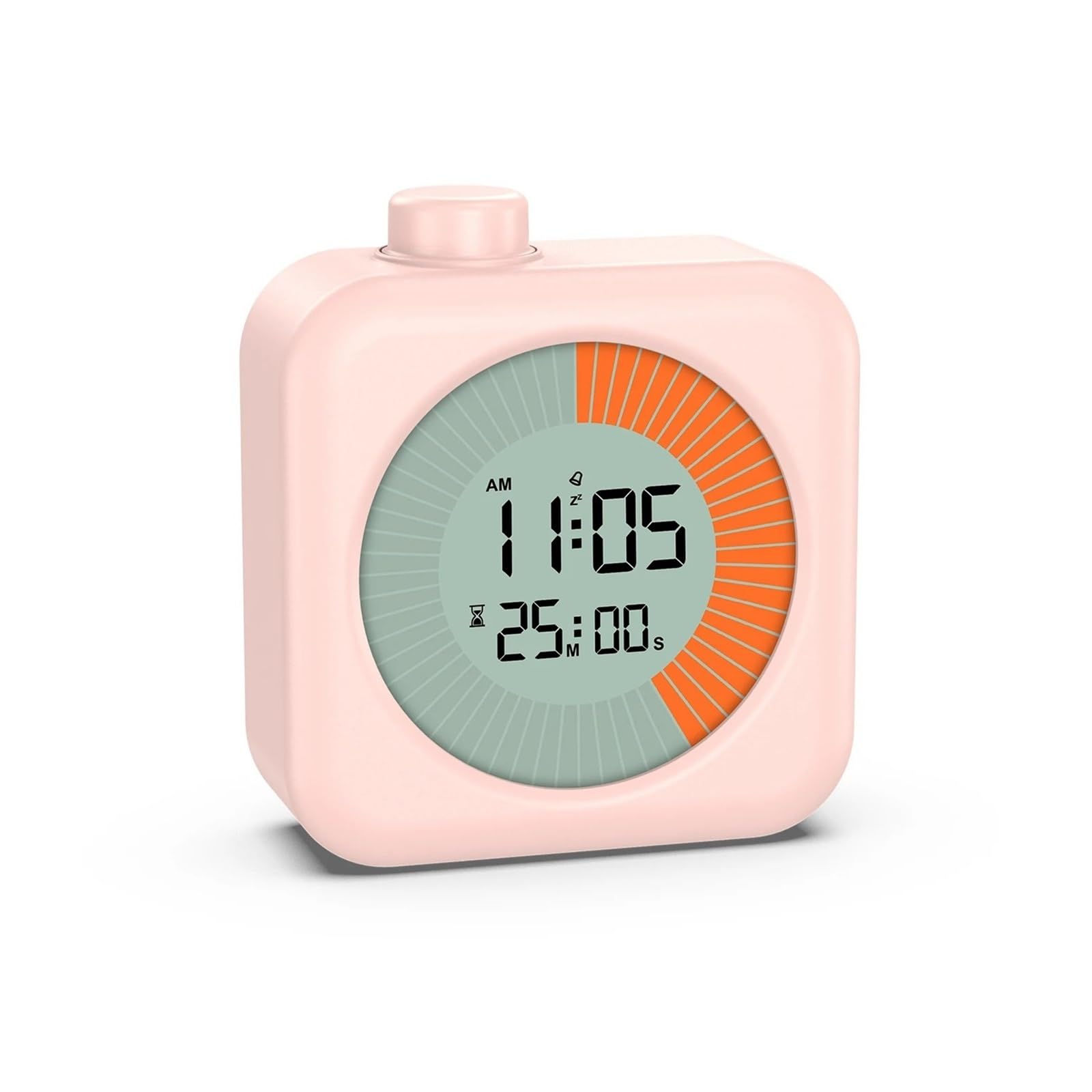 Digital Visual Timer 3 In 1 Clock With 60-Minute Countdown Stopwatch For Kitchen Cooking Study Teaching Reliable Efficient(Pink)