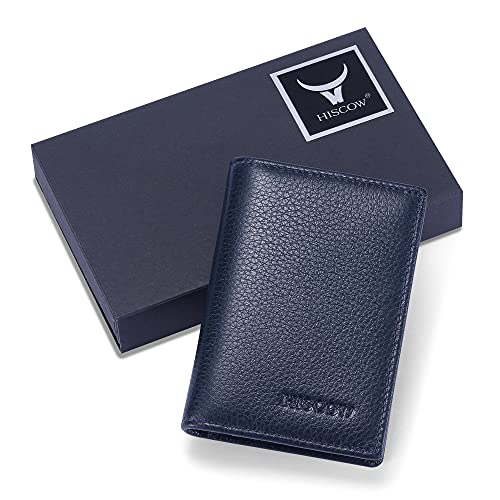 Image of HISCOW Business Card Holder with Large Compartment - Full Grain Leather