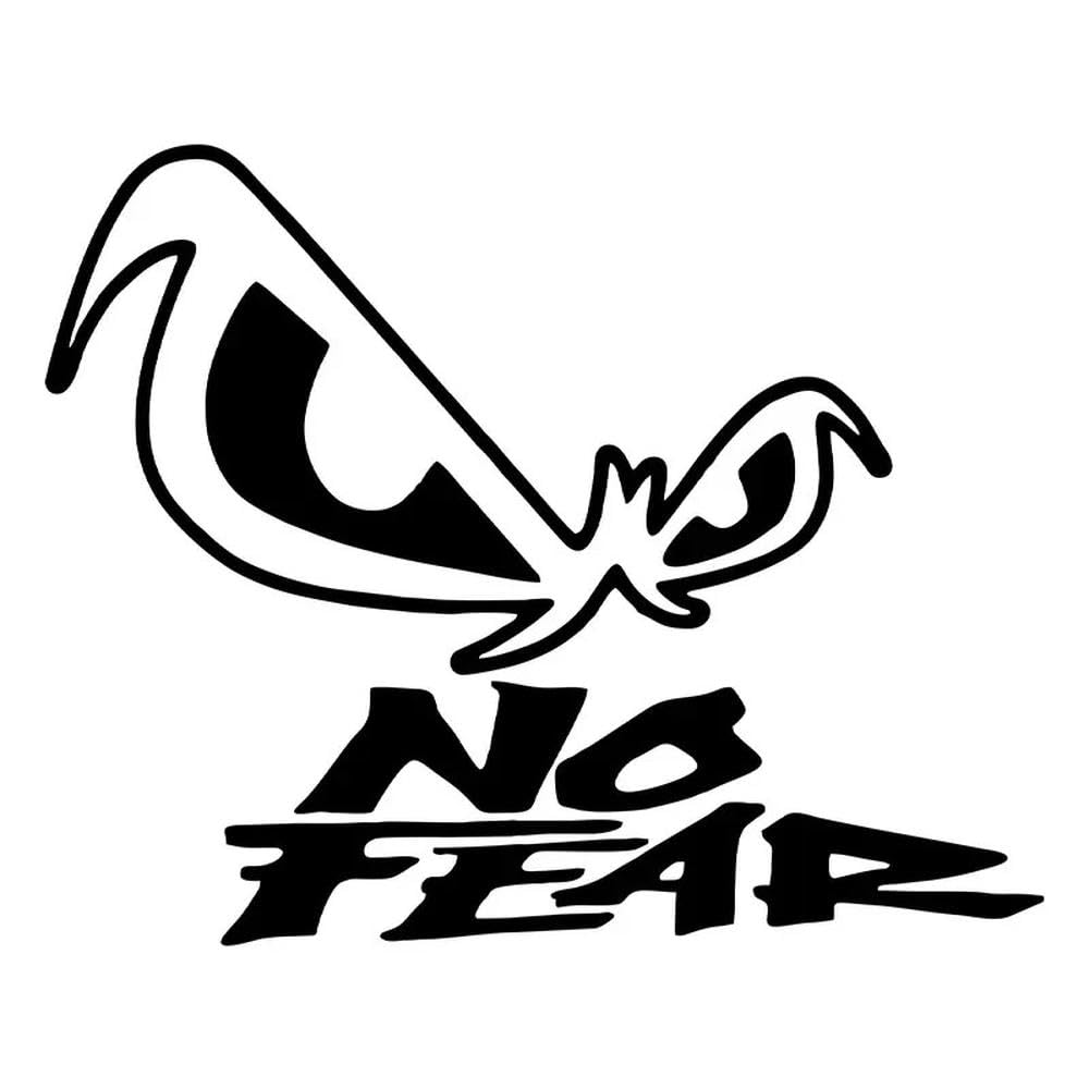 Eye No Fear Car Sticker Waterproof Auto Decors On Car Body Bumper Rear(Black,20CM X 16CM)