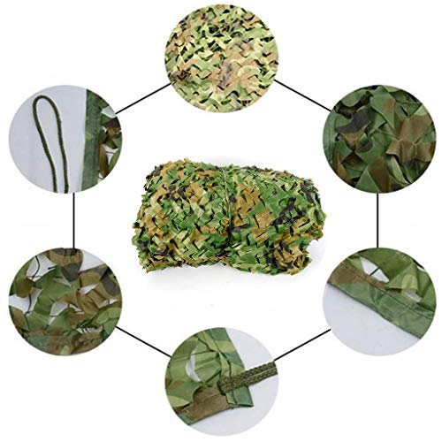 Tarnnetz Sonnenschutz, Militärische Tarnung Dekoration Sonnenschutznetz - Woodland Jungle Camo Netzabdeckung Camping… – Bild 3