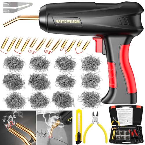ZPQAODI Soldador de Plástico 200W con Kit de Reparación