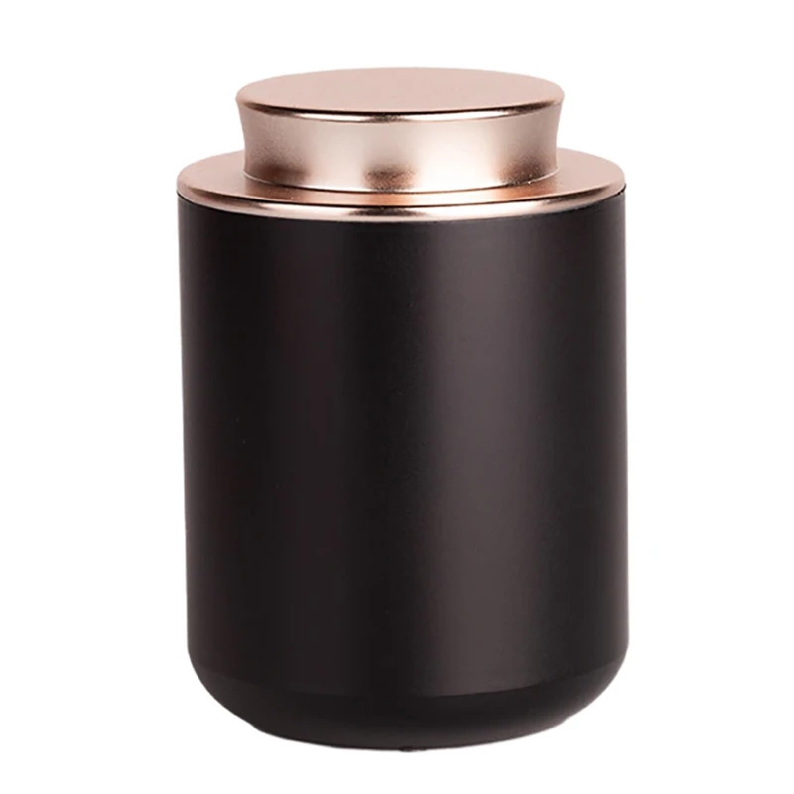 AYWTIUN tea storage jars Mini Empty Tea Tin Can Household Green Black Sealed Jar Portable Travel Small Packaging Box Metal Paper Storage(Black)