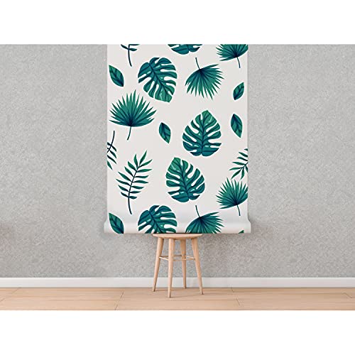 Papier Peint Monstera Leaf Palm 208x146cm Lessivable pour Rénover un Meuble - 5