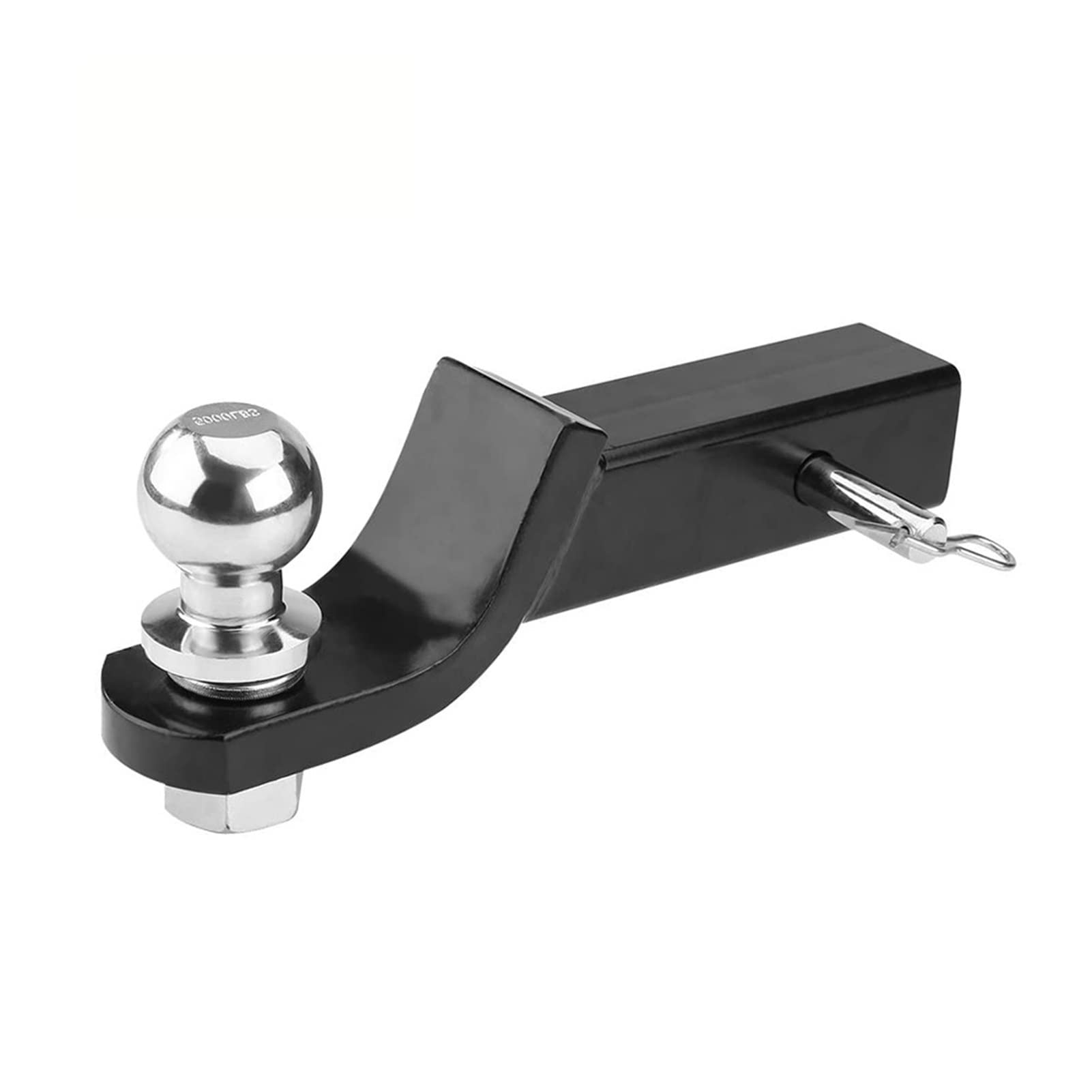 Anhängerkupplung, Chrom-Hitch-Montierkugel-Kugel 2-Zoll-Schaft-Dia-Kapazität 5000LBS-Kupplungsanhänger-Teilen Rv. Camper Caravan Accessoires.