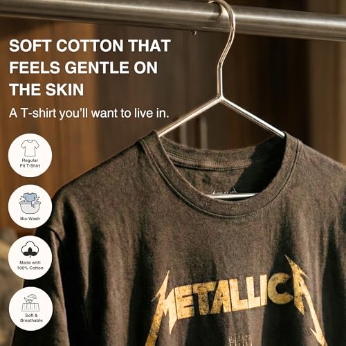 Image of Unisex Regular Fit Metallica American Heavy Metal Band Graphic Printed T-Shirt /Guitar Lovers T-Shirt