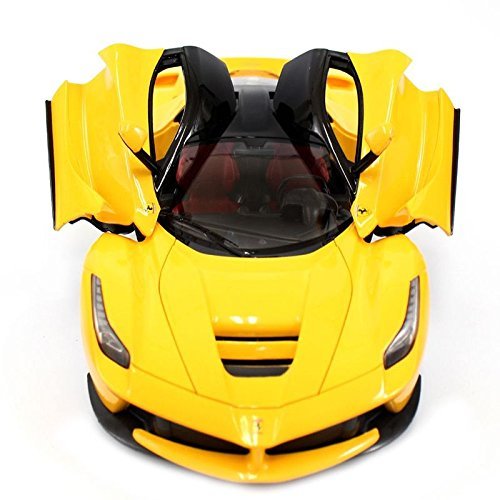 Ferrari La Ferrari Rc Car Officially Licensed Replica Model Remote Control Vehicle 1/14 Scale (Yellow) #TOP4