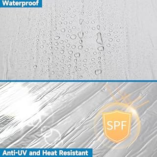 GOOFCXO 39in x 16.4ft Self-Adhesive Asphalt Waterproof Roofing Roll Modified Bitumen Waterproof Flashing Roll Roof Repair Tape Sealing Membrane Seam Leak Waterproofing Roof Cladding