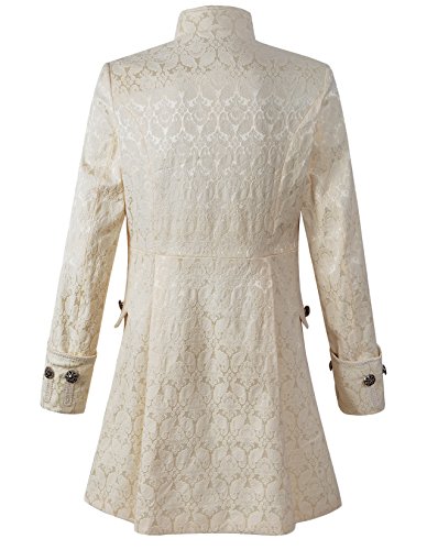 Mens Velvet Goth Steampunk Victorian Frock Coat2